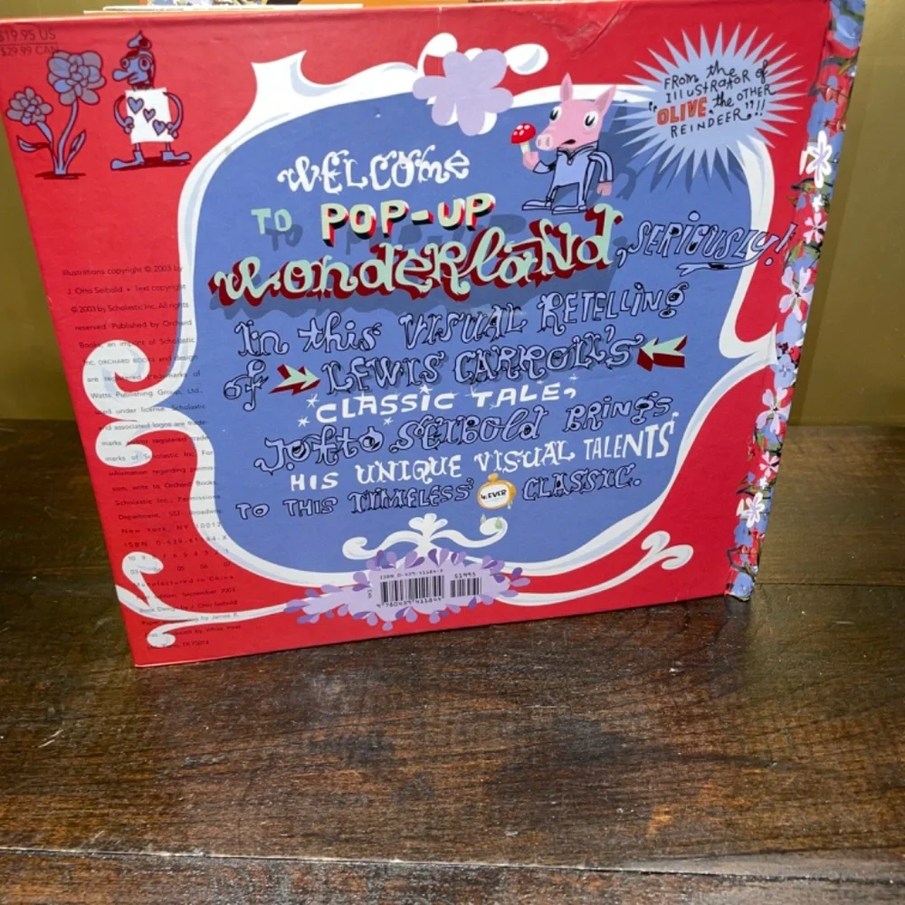 Alice‎ In Wonderland Pop-Up J. Otto Seibold Hardcover Novelty Orchard Book